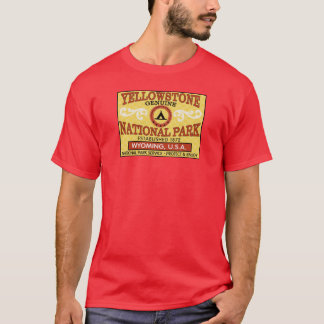 Camiseta Etiqueta do vintage do parque nacional de