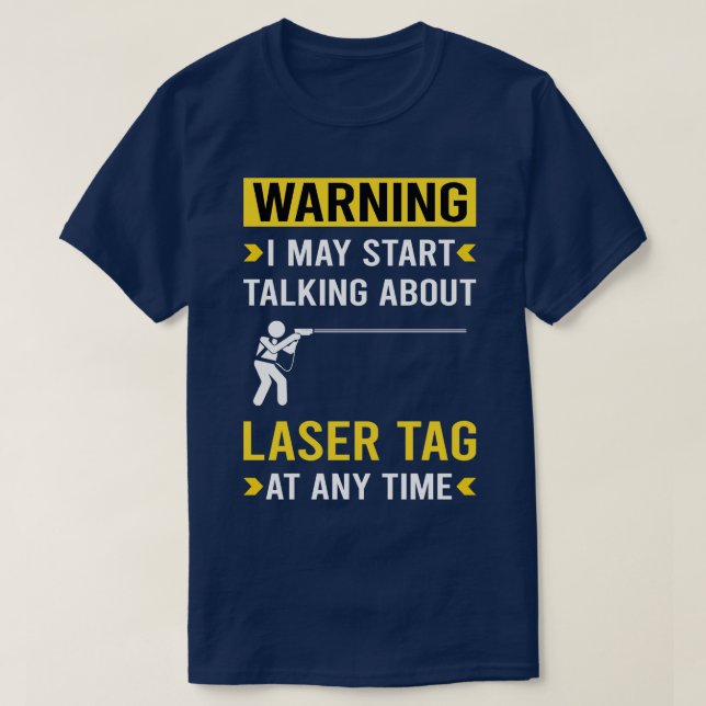 Camiseta Etiqueta laser de aviso (Frente do Design)