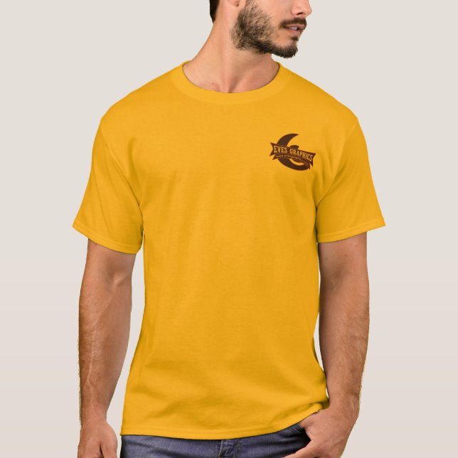 Camiseta Etiqueta T dos gráficos das vésperas (Frente)