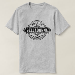 Camiseta Etiqueta Venenosa de Estilo Belladonna