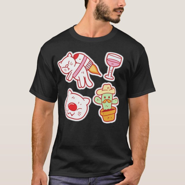 Camiseta Etiquetas engraçadas 6 (Frente)