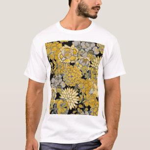 Camiseta Etnia Floral: Textura de Paisley Criativa.