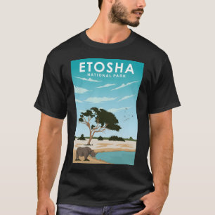 Camiseta Etosha National Park Poster de viagens Art