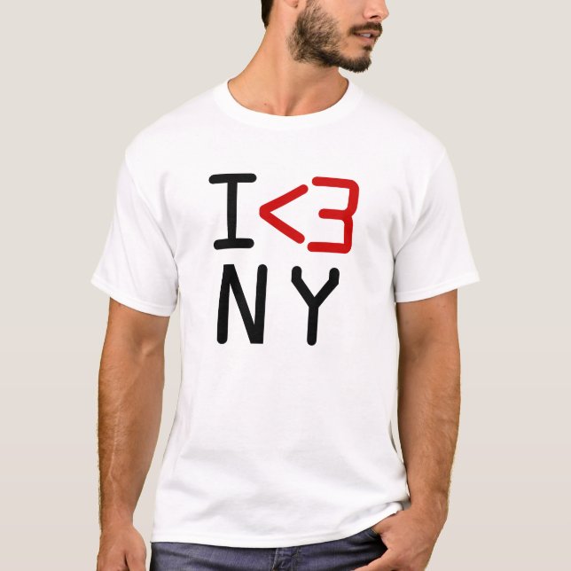 Camiseta Eu <3 NY (Frente)