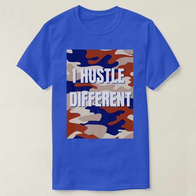 Camiseta Eu abraço diferentes - Camo Laranja - Motivação po (Frente do Design)