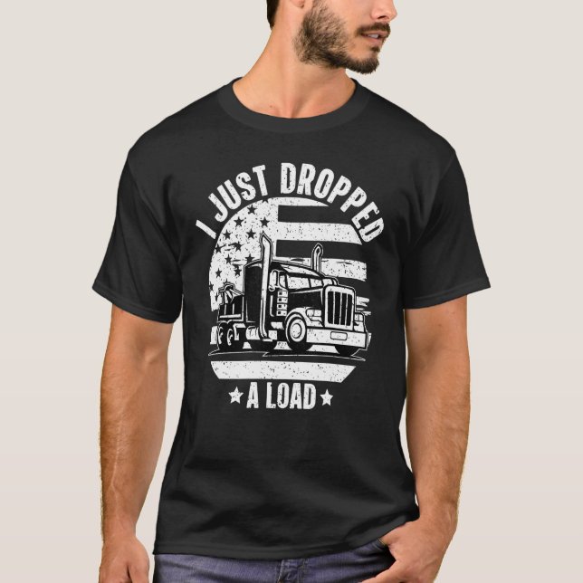 Camiseta Eu Acabei De Deixar Carga Para Um Caminhoneiro De  (Frente)
