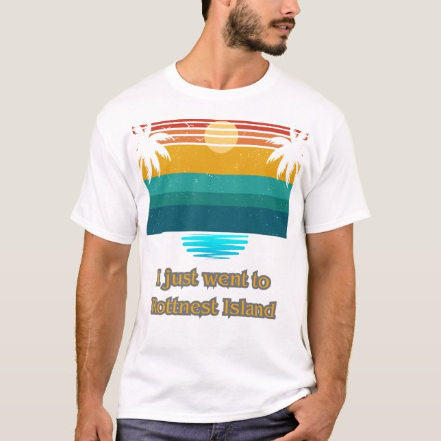 Camiseta Eu acabei de ir para Byron Bay Rottnest Island (Frente)