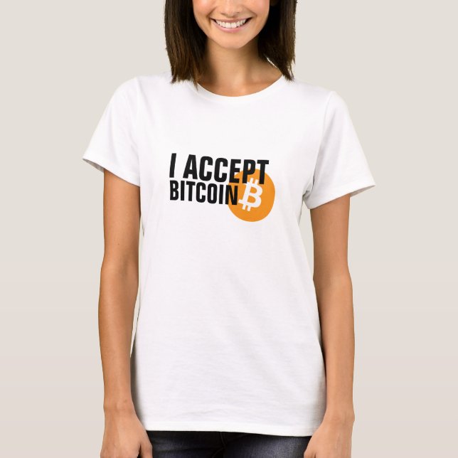 Camiseta Eu aceito Bitmoney (Frente)
