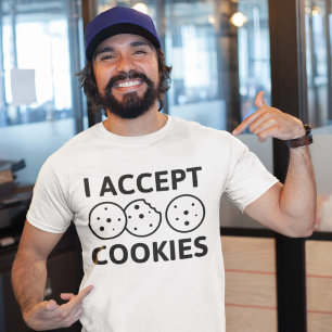 Camiseta Eu Aceito Cookies
