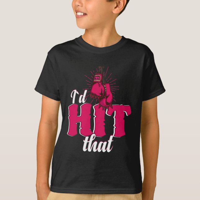 Camiseta Eu Acertaria Esse Presente Engraçado de Boxe Para  (Frente)