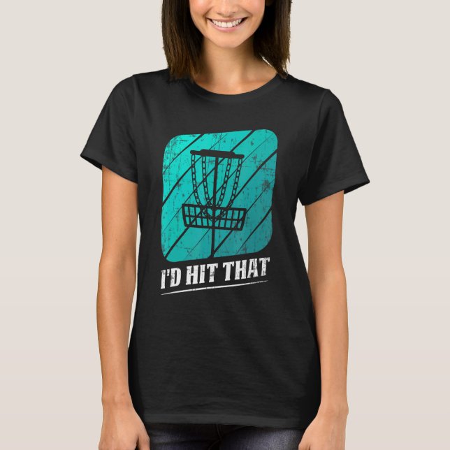 Camiseta Eu Acertava O Golfe De Árvore De Golfe De Disco De (Frente)
