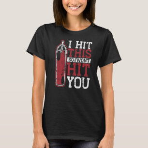 Camiseta Eu acertei isto para não te bater no pugileiro