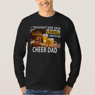 Camiseta Eu achei que ela disse Competição de Cerveja Grito
