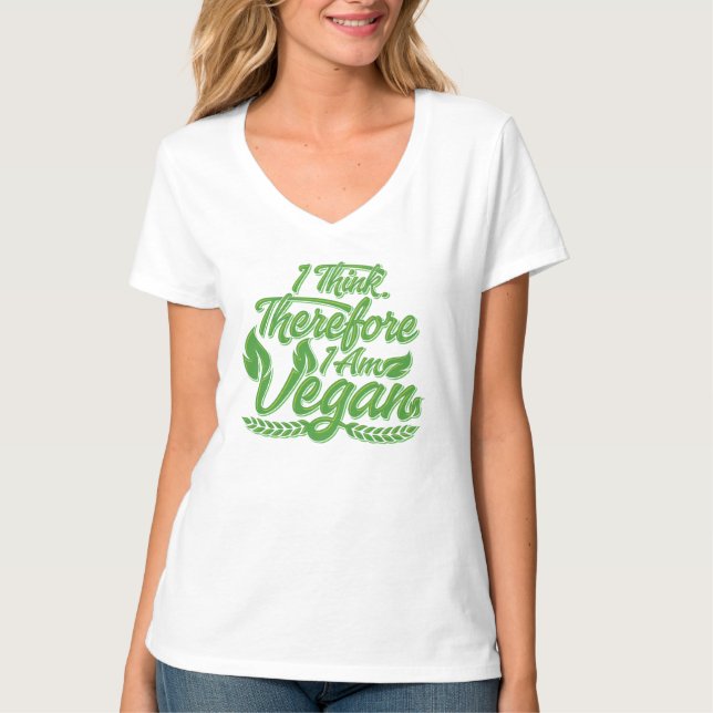 Camiseta Eu Acho, Por Isso Sou Vegan (Frente)