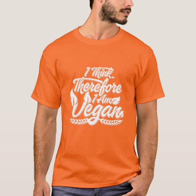 Camiseta Eu Acho, Por Isso Sou Vegan (Frente)