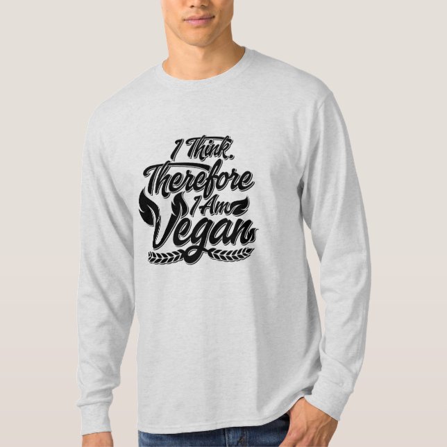 Camiseta Eu Acho, Por Isso Sou Vegan (Frente)