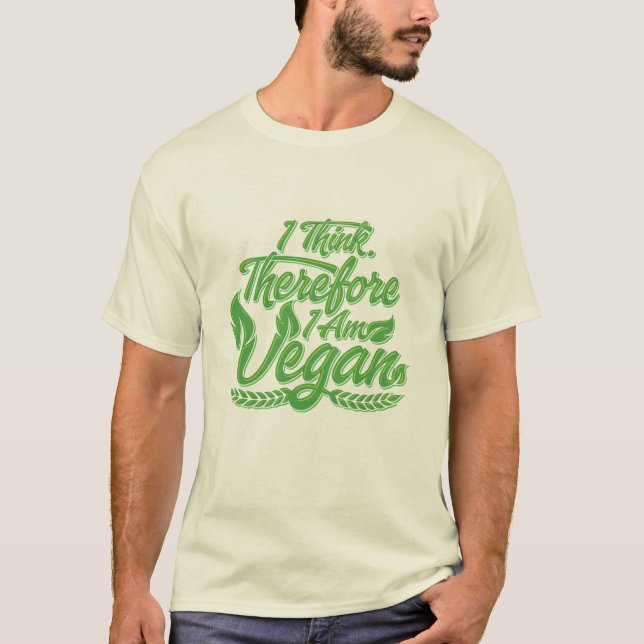 Camiseta Eu Acho, Por Isso Sou Vegan (Frente)