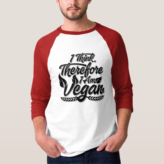 Camiseta Eu Acho, Por Isso Sou Vegan (Frente)