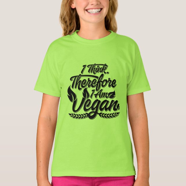 Camiseta Eu Acho, Por Isso Sou Vegan (Frente)