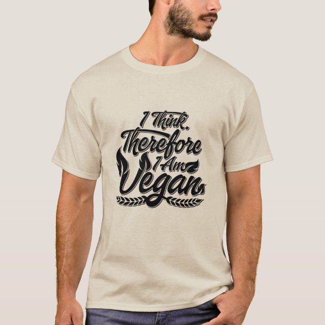 Camiseta Eu Acho, Por Isso Sou Vegan (Frente)