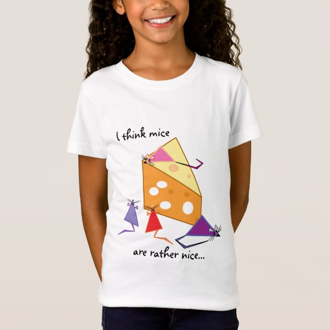 Camiseta Eu acho que ratos são preferencialmentes legais (Frente)