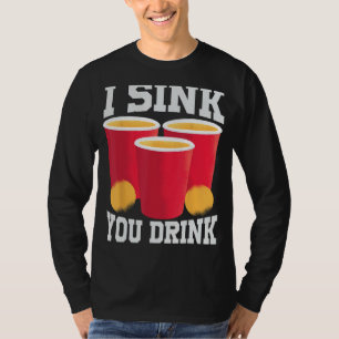 Camiseta Eu Acho Que Você Bebe - Beer Pong Engraçado - Jogo