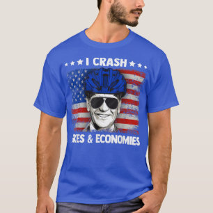 Camiseta Eu Acidente De Bicicleta Engraçado E Economias