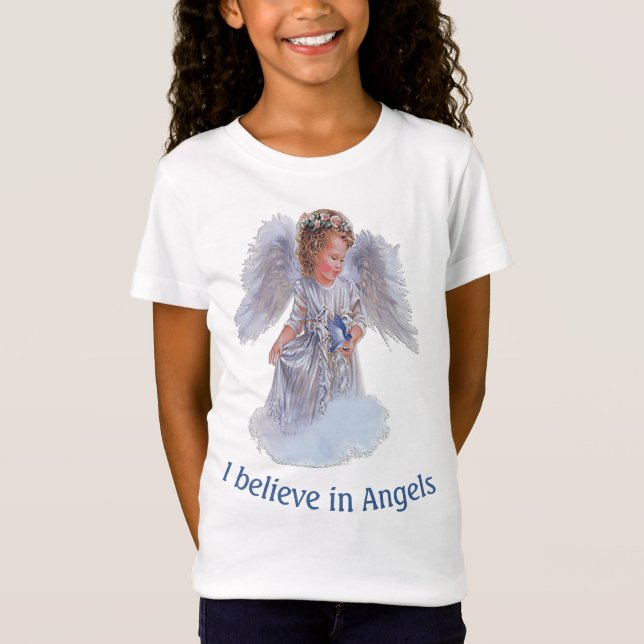 Camiseta Eu acredito em Anjos (Frente)