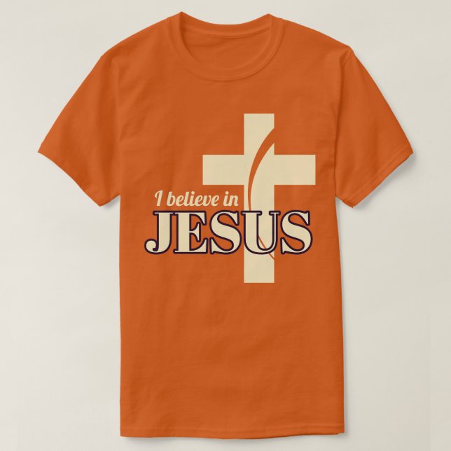 Camiseta Eu Acredito Em Jesus (Frente do Design)