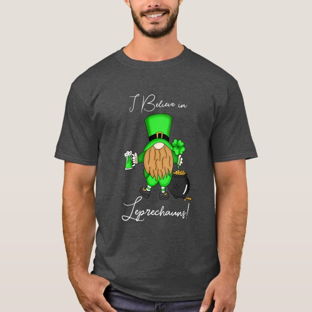 Camiseta Eu acredito em Leprechauns! (Frente)