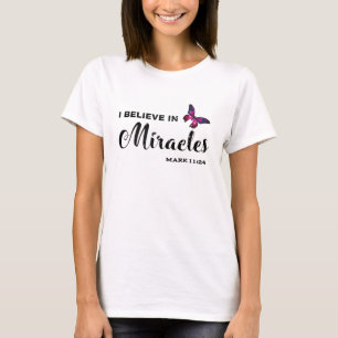 Camiseta Eu acredito em milagres