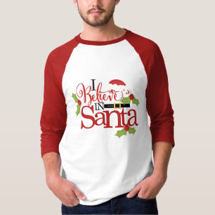 CAMISETA EU ACREDITO EM PAPAI NOEL