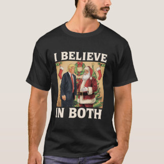 Camiseta Eu Acredito Em Tremor E Papais noeis Engraçados Pr
