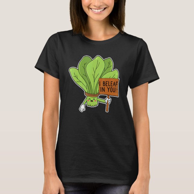 Camiseta Eu Acredito Em Você Couve Espinafre (Frente)