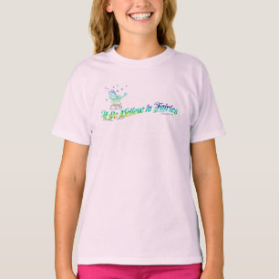 Camiseta Eu acredito nas fadas.