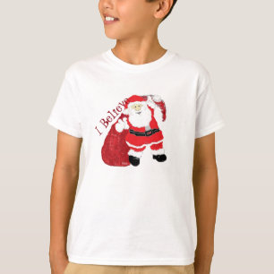Camiseta Eu acredito no papai noel