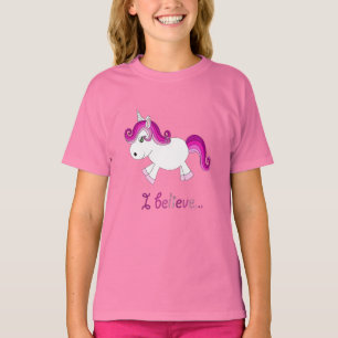 Camiseta Eu acredito no rosa
