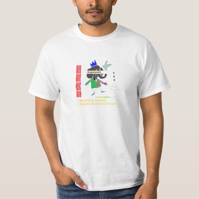 CAMISETA EU ACREDITO NOS FANTASMAS (Frente)
