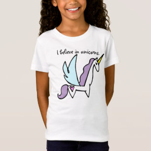 Camiseta Eu acredito nos unicórnios