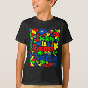 Camiseta Eu Acredito Num Espectro De Possibilidades Autismo