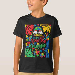 Camiseta Eu Acredito Num Espectro De Possibilidades Autismo