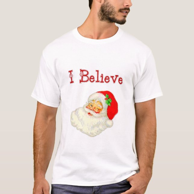 Camiseta Eu acredito o papai noel (Frente)