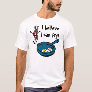 Camiseta Eu acredito que eu posso fritar o t-shirt do bacon