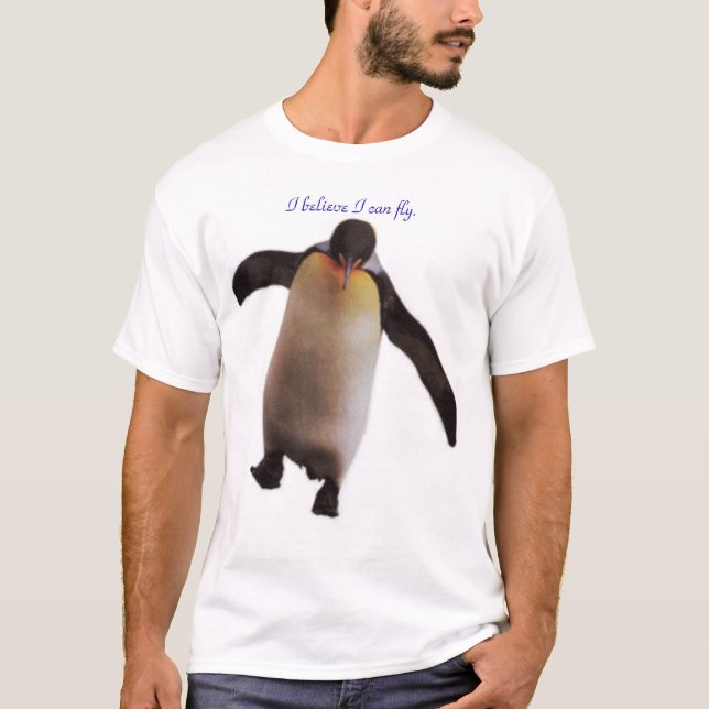 Camiseta Eu acredito que eu posso voar (Frente)