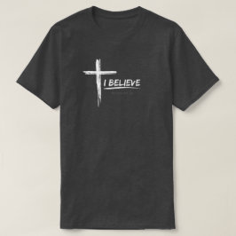 Camiseta Eu Acredito - Romanos 10:9-10 T-Shirt