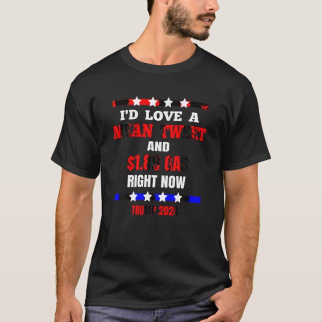 Camiseta Eu adoraria um tuíte meio engraçado contra Joe Bid (Frente)