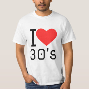 Camiseta Eu adoro 30 anos