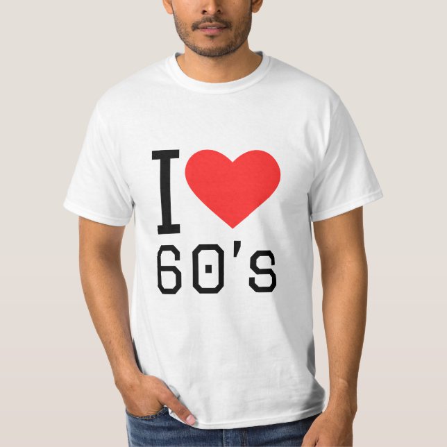 Camiseta Eu adoro 60 anos (Frente)