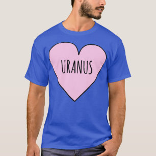 Camiseta Eu adoro a astronomia do Urano e o Namorados do Ur
