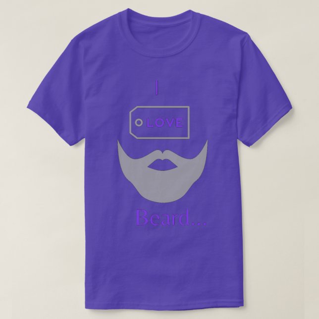 Camiseta Eu adoro a Barba 5 (Frente do Design)
